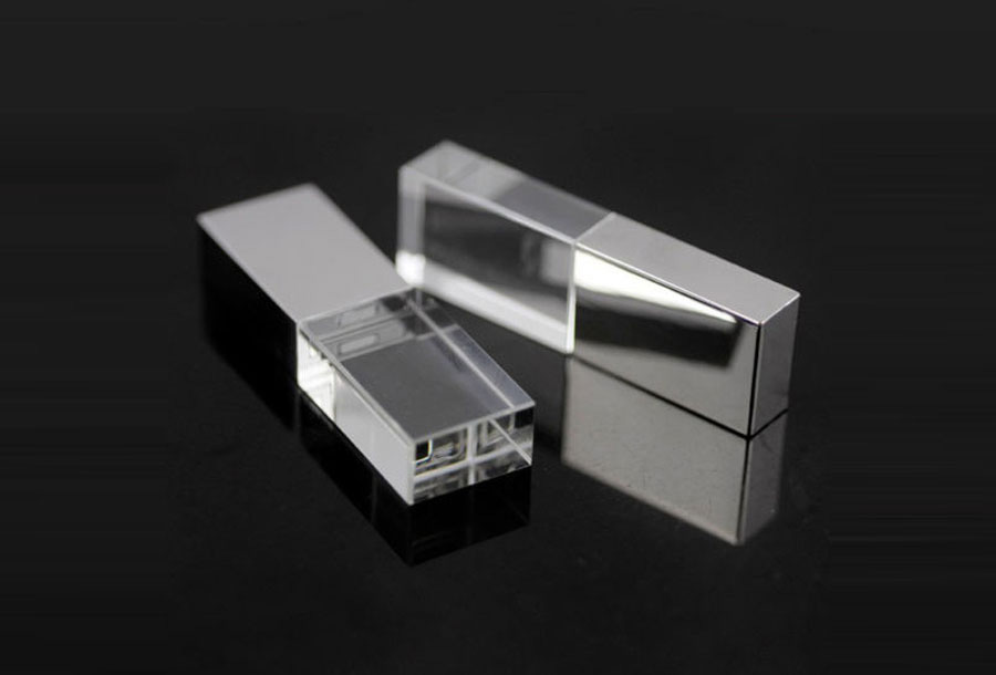 Polished Chrome Crystal USB Printing Oman