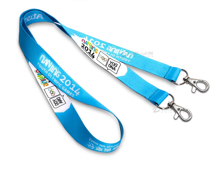 Double Metal Hook Lanyard Printing Oman