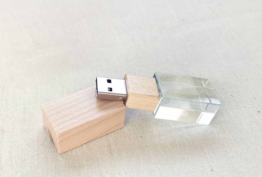 Maple Wood Crystal USB Printing Oman