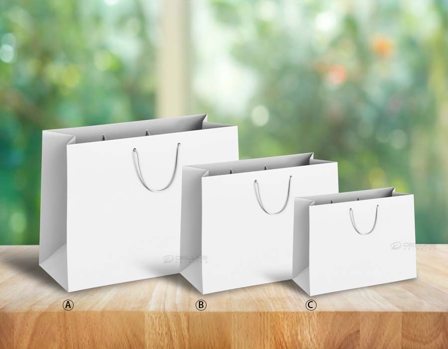 White Paper Bags Landscape Printing Oman