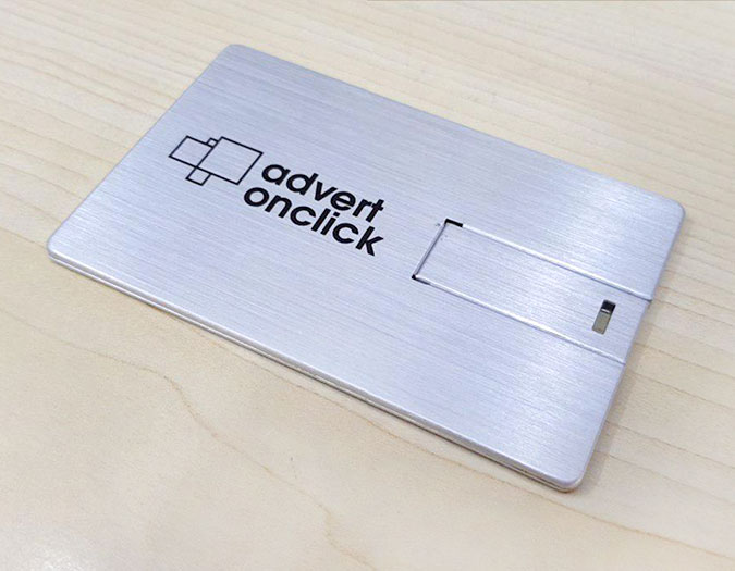 Premium Silver Card USB Printing Oman