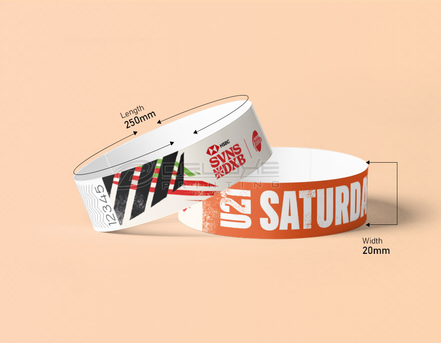 Tyvek Wristbands Customized Oman