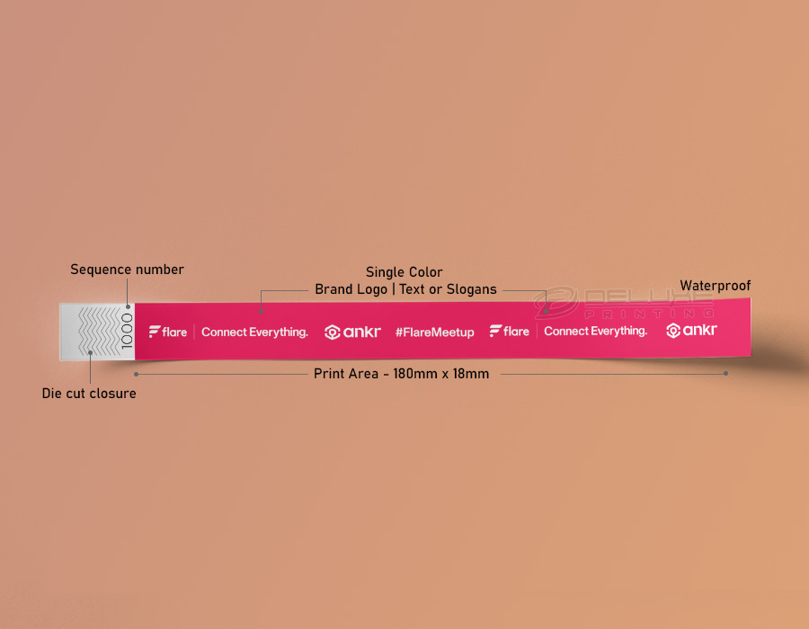 Tyvek Wristbands Printing Oman