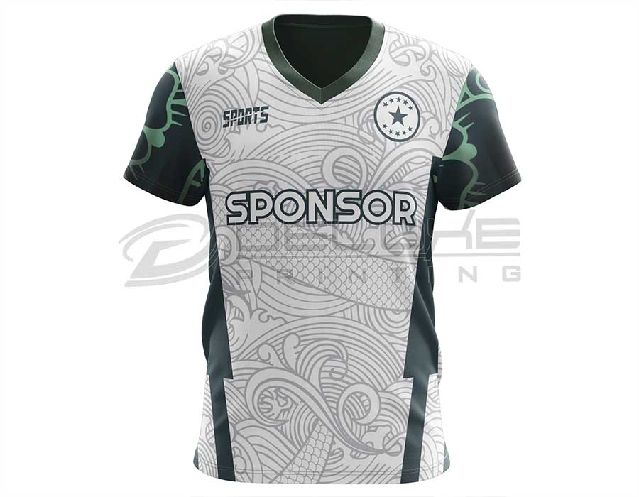 V Neck Jersey Printing Oman