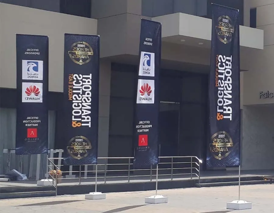 L Shape Flags Large Printing Oman