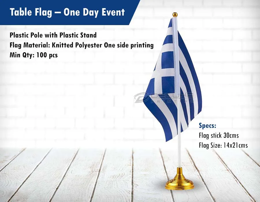 One Day Event Table Flags Printing Oman