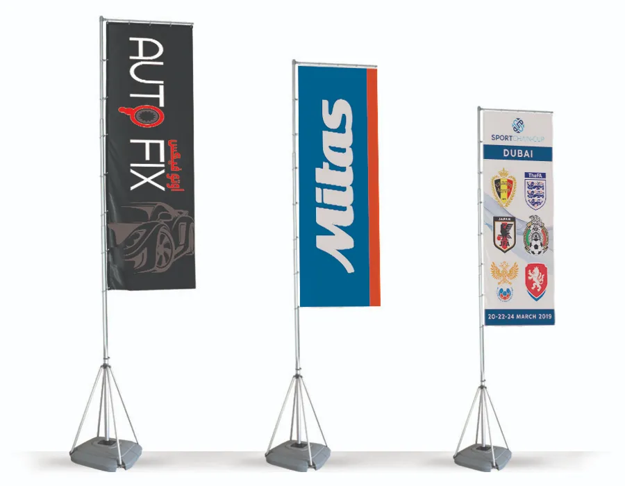Telescopic Flags Printing Oman