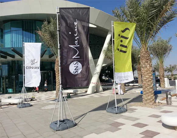 Telescopic Flags Printing in Oman