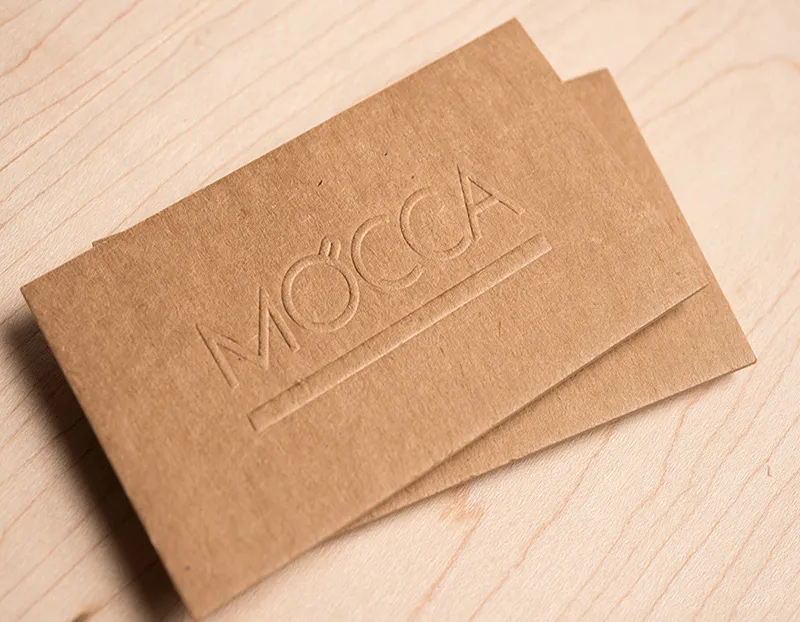 Craft Business Cards Embossed Oman