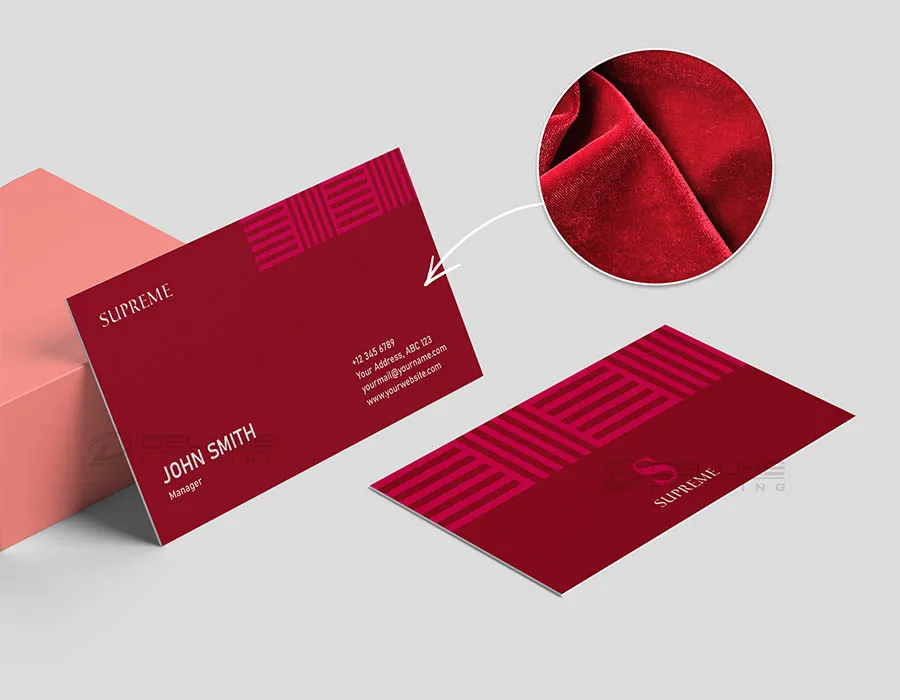 Velvet Laminated Business Cards Oman